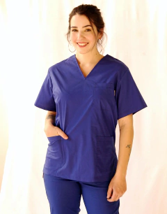 Ambo Escote V Unisex de Color en internet
