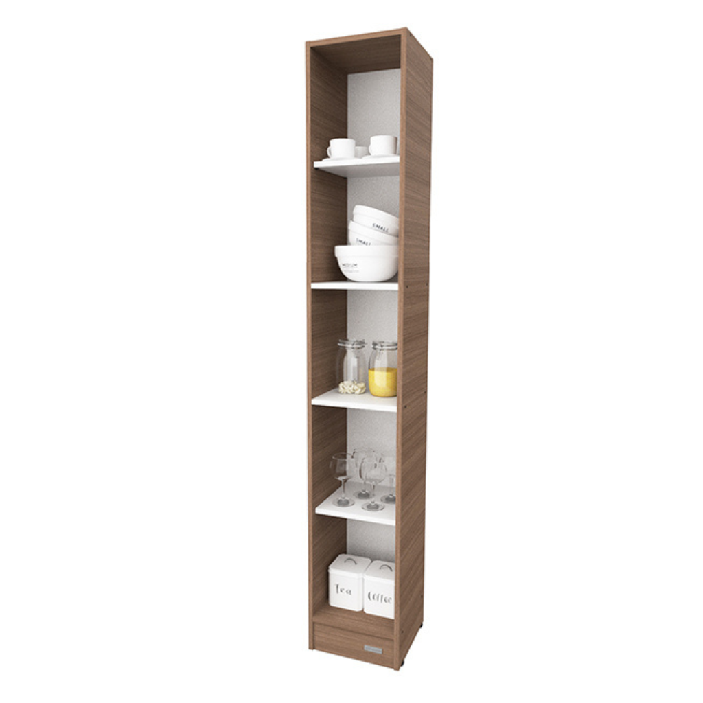 Aparador De Cocina 1,20 mts. Mueble Organizador Melamina Blanco