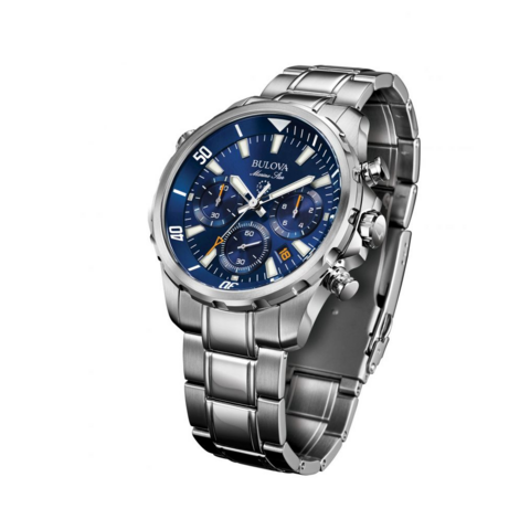 Reloj Bulova Hombre Marine Star 96b256 Cronografo Oficial