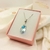 Conjunto Plata Rodinada Cad. Y Dije Gota Tornasol Swarovski - comprar online