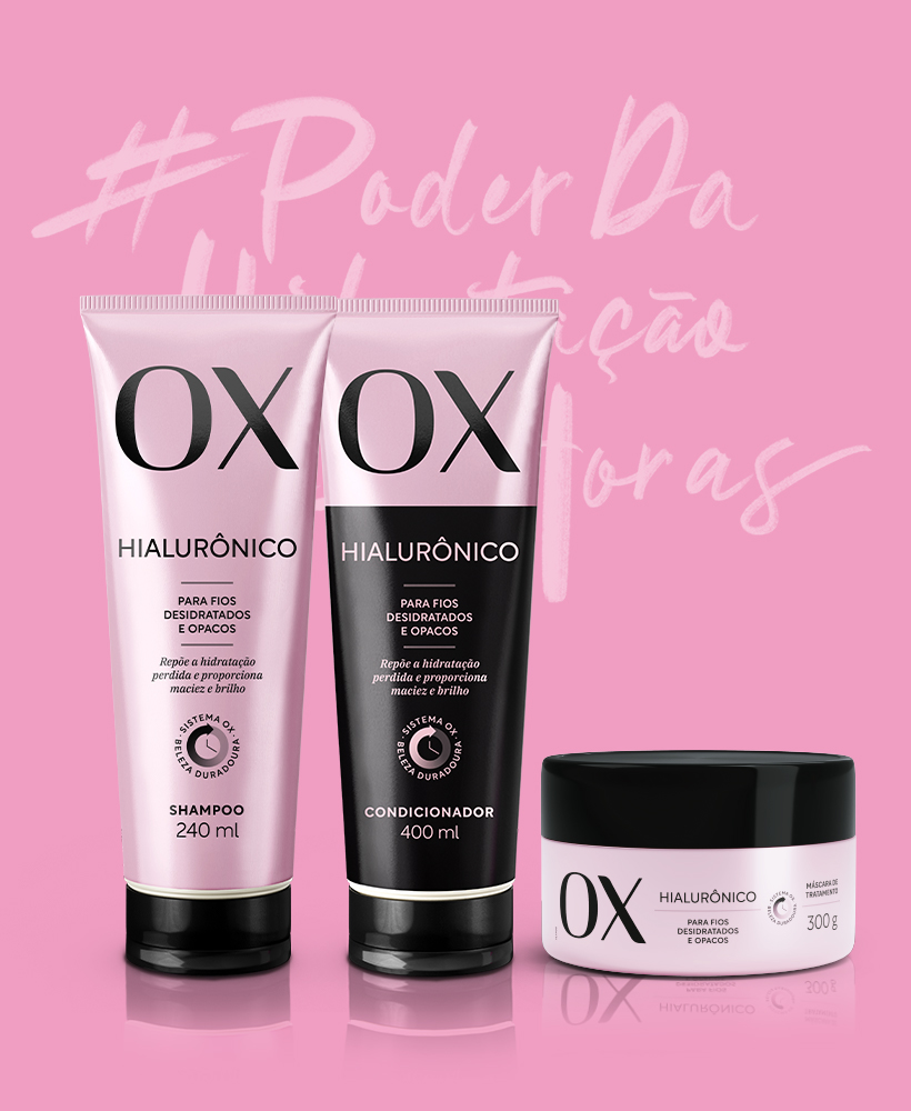 Shampoo Ox Hialurônico 500Ml - OX Cosméticos