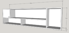 Estantería horizontal de doble altura con puerta - tienda online