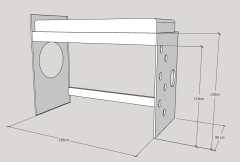 Cama alta IAN - comprar online