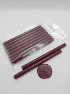 Barras de silicón lacre vino - Paquete de 8 barras.