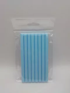 Barras de silicón lacre color azul claro - Paquete de 8 barras. - comprar en línea