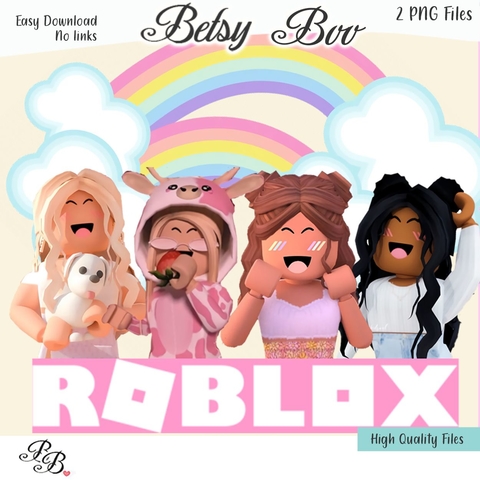 Roblox Girl 4 - PNG - Instant Digital Download