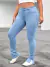 Pantalon de jean spandex bota abierta ELIMA P405