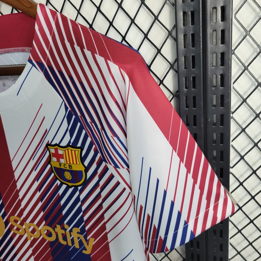 Camisa Barcelona Pré-Jogo 2023/24 Nike x Patta Torcedor Masculina