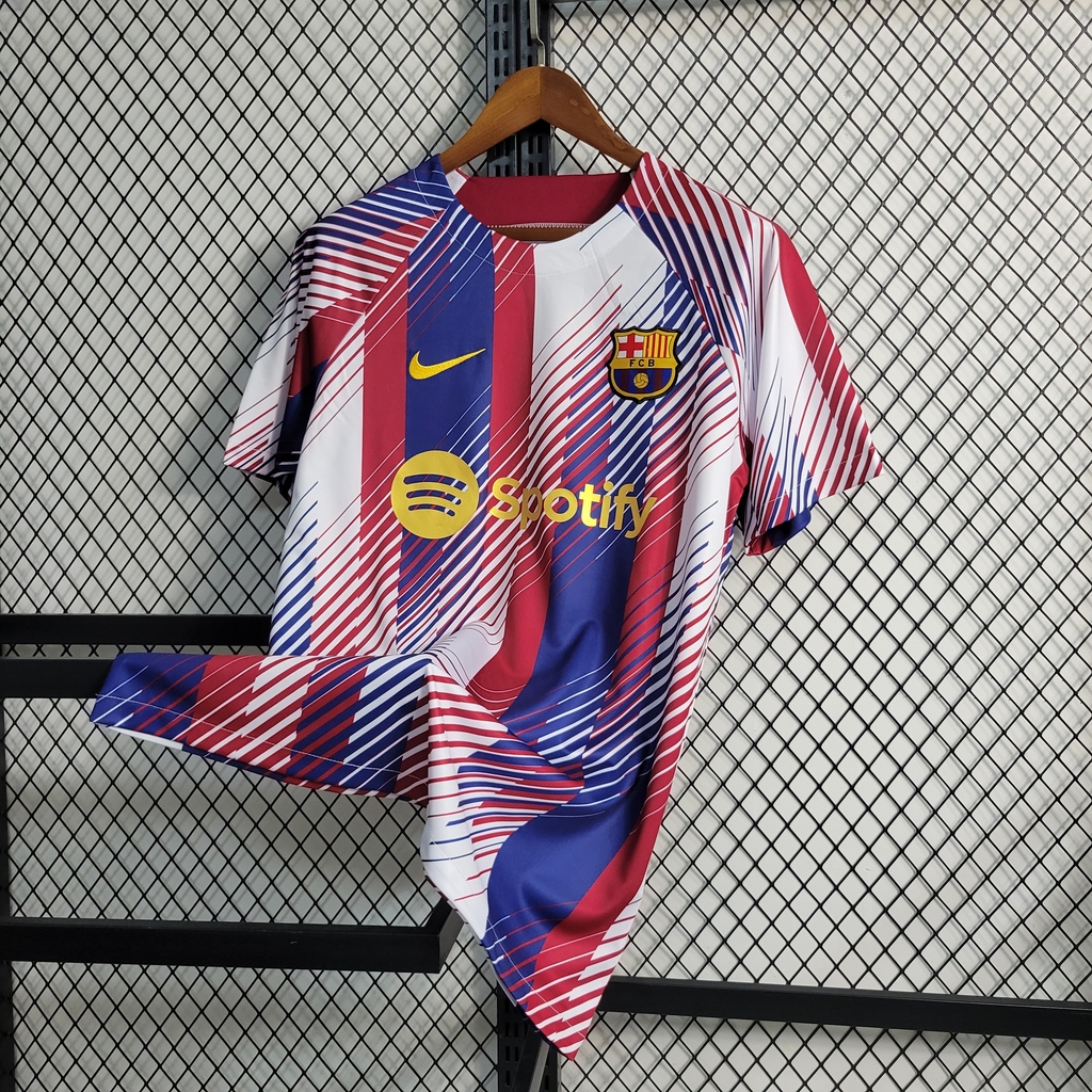 Camisa Barcelona Pré-Jogo 2023/24 Nike x Patta Torcedor Masculina