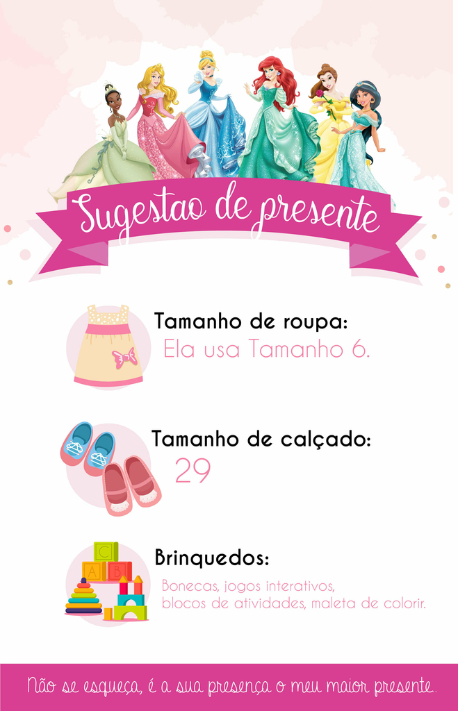 Convite Princesas Disney - Comprar em Andressa Criando