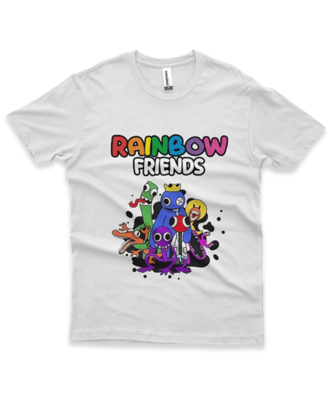 Camisa Camiseta Rainbow Friends Roblox Rosa