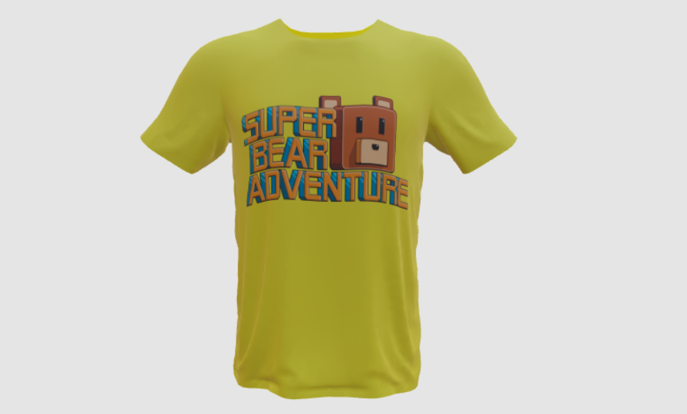 camisa Super bear adventure jogo do urso