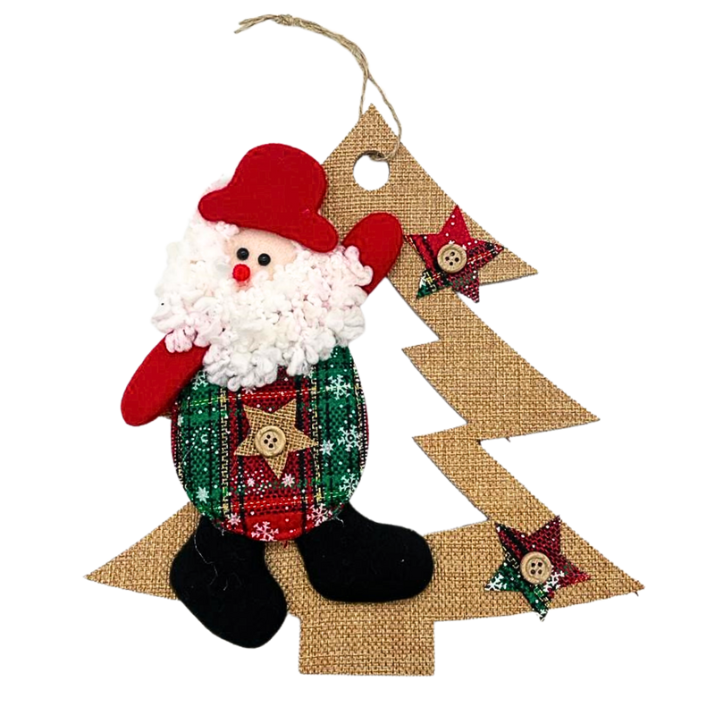 Letreiro HOHOHO Papai Noel Decoração Natal 15 Cm Vermelho