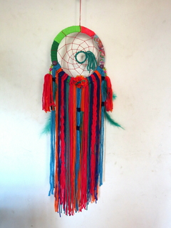 Atrapasueños Color, centro turquesa de lana