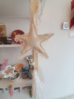 Colgante de lienzo grande - Estrella