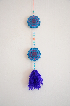 Colgante Sublimado Color - Mandalas azules