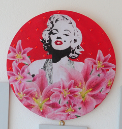 Cuadro redondo grande - Marilin Monroe