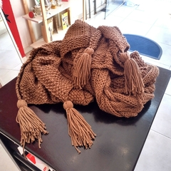 Pie de Cama - Chocolate con trenzas