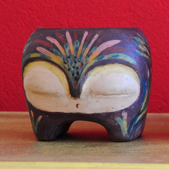 Maceta de cerámica - Morada
