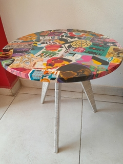 Mesita Decoupage Grande