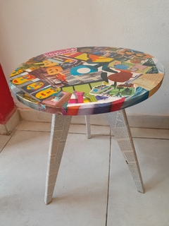 Mesita Decoupage Mediana