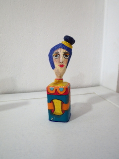 Muñeca - Mujer de pelo azul