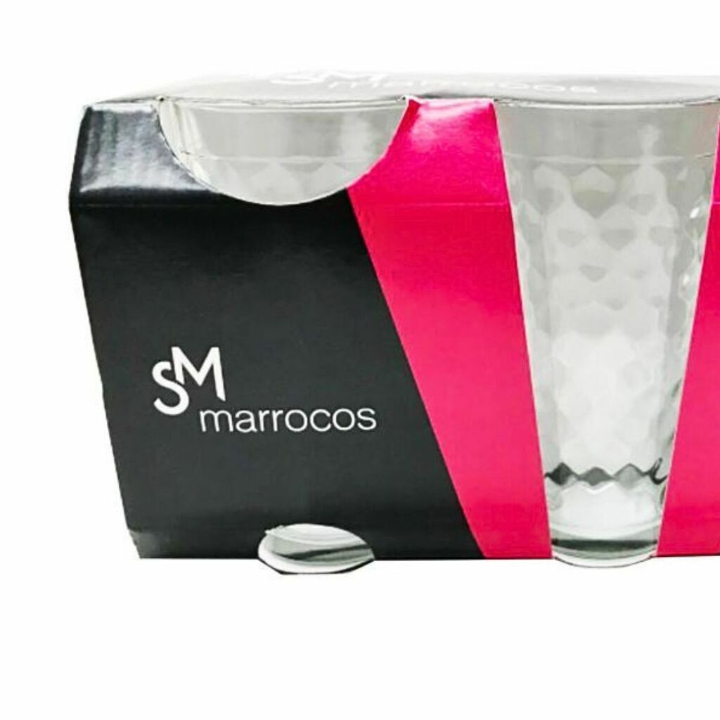 Jogo de Copos de Vidro 350ml 6 Peças Nadir SM Marrocos