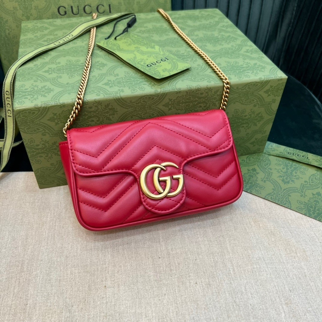 Bolsa Gucci Super Mini Rosa