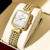 Rélogio feminino dourado em promoção frete gratis