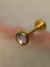Labret Dourado Pedra Ametista - comprar online