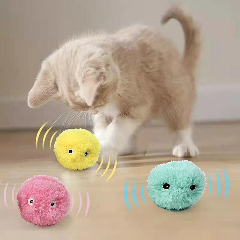 Bolas de brinquedo para gatos, brinquedo inteligente interativo