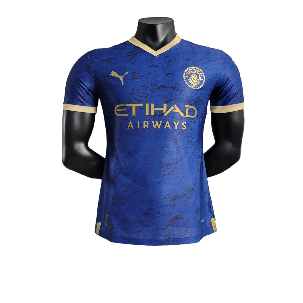 Camisa Manchester City 23/24 Puma Jogador Masculina - Azul