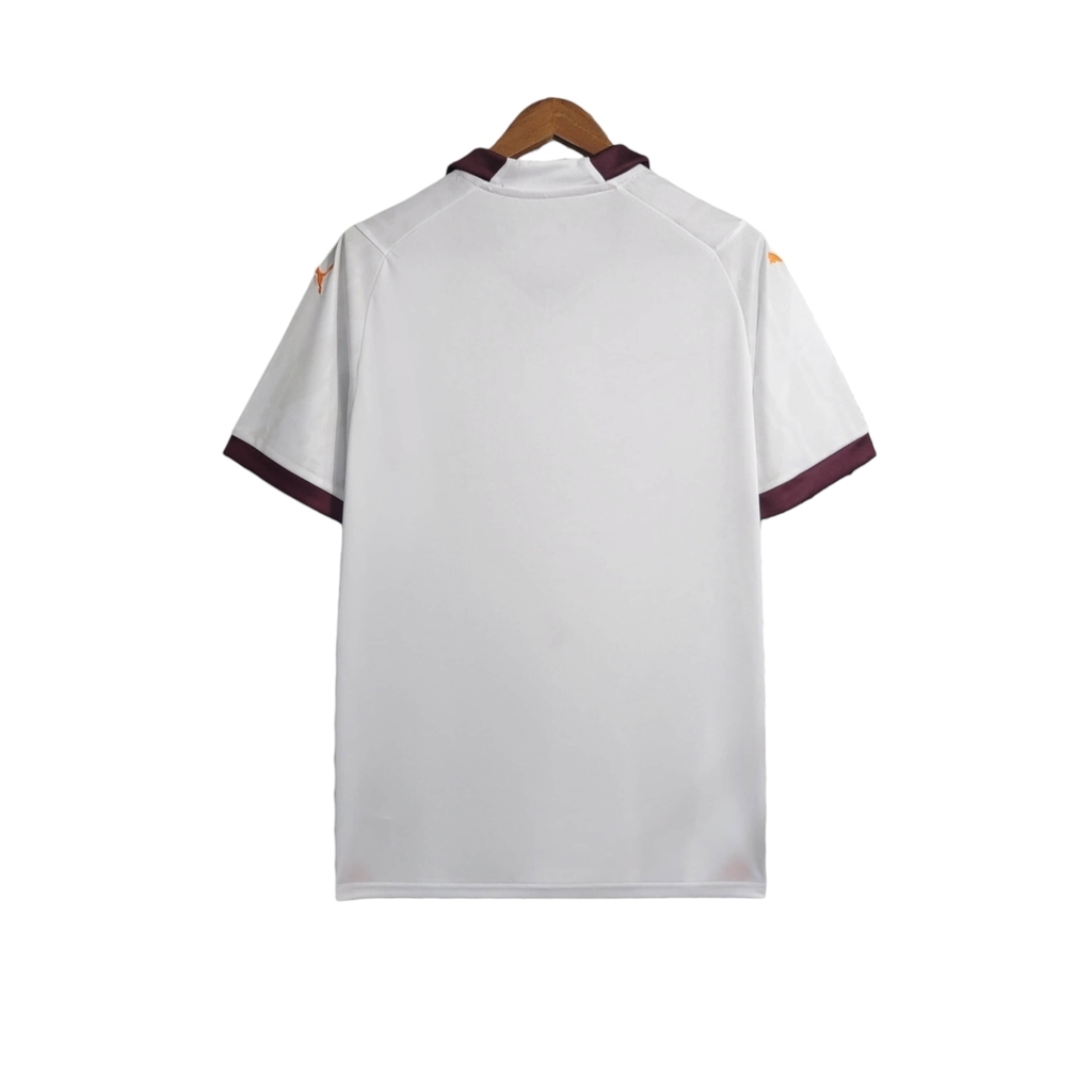 Camisa Manchester City 23/24 AWAY Jogador Masculina, Branco, PUMA