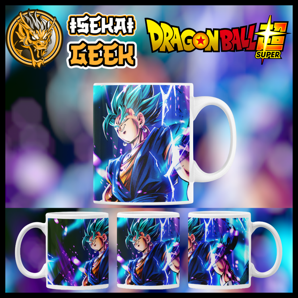 Caneca Personalizada do Vegetto: Fusão Épica de Dragon Ball Super