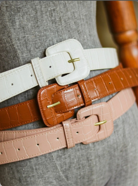 Leather Stretch Belt - Brown