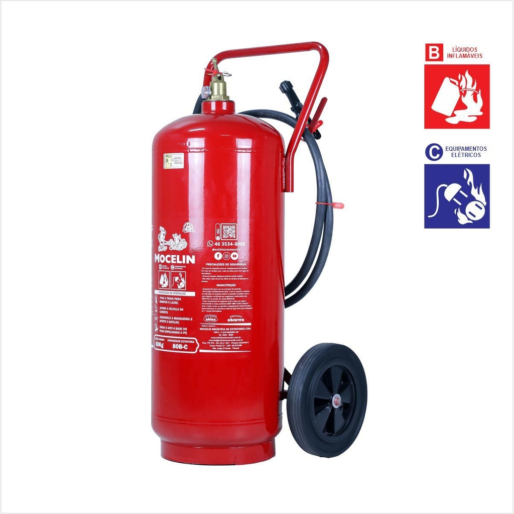 Extintor Industrial PQS 50kg BC - Mocelin - Precautec