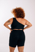 Top Renata Black + Off White Double-Sided - Sarau