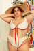 Calcinha Gabriela Vermelho e Off White - (cópia) on internet