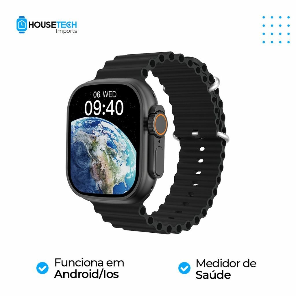 Kit Smartwatch Ultra Séries 8 Nfc Tela 1.99 Lançamento Novo - 01Smart -  Smartwatch e Acessórios - Magazine Luiza