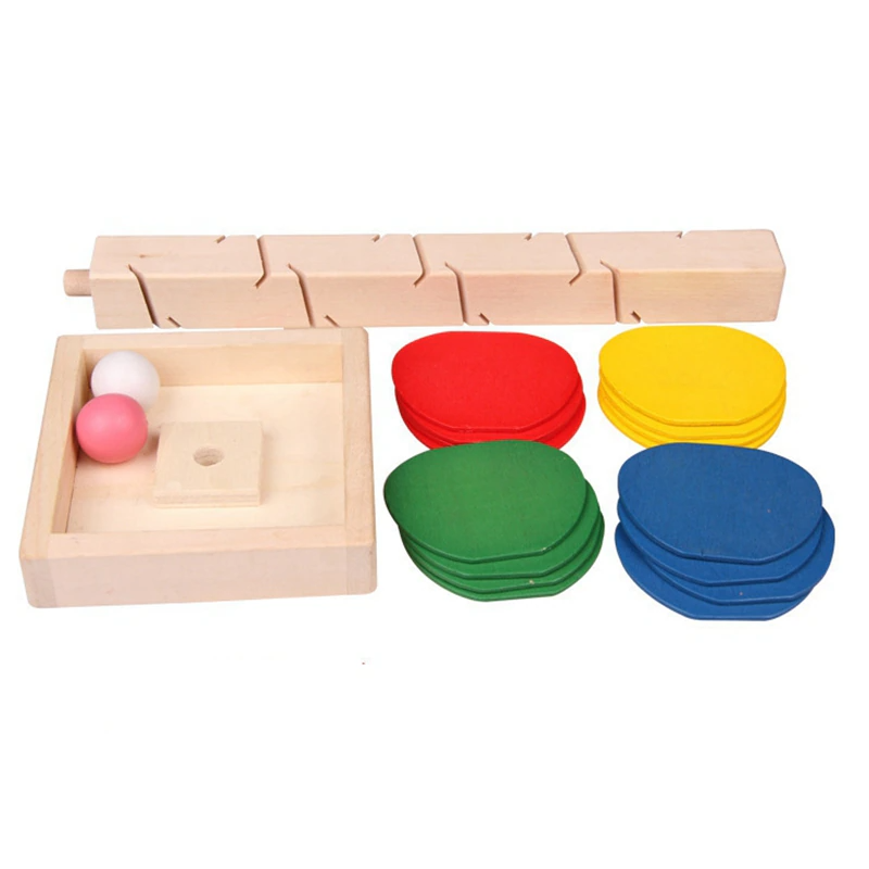 Montessori Tower Building Blocks para crianças, árvore colorida