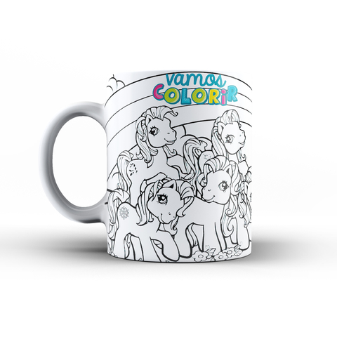 Caneca Lucas Neto Vamos Colorir Alça branca – Ponto dos Personalizados