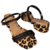 Sandalia Salto Bloco Animal Print Lara Sapatilhas - Lara Sapatilhas Sapatilhas Femininas