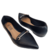 Sapatilha Feminina Bico Fino Preta Fivela Prata Lara Sapatilhas - Lara Sapatilhas Sapatilhas Femininas