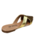 Sapatilha Feminina Mule Bico Fino Ouro Lara Sapatilhas - Lara Sapatilhas Sapatilhas Femininas