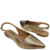Sapatilha Feminina Slingback Bico Fino Ouro Palha Lara Sapatilhas na internet