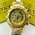 INVICTA THUNDERBOLT SKELETON - DOURADO na internet