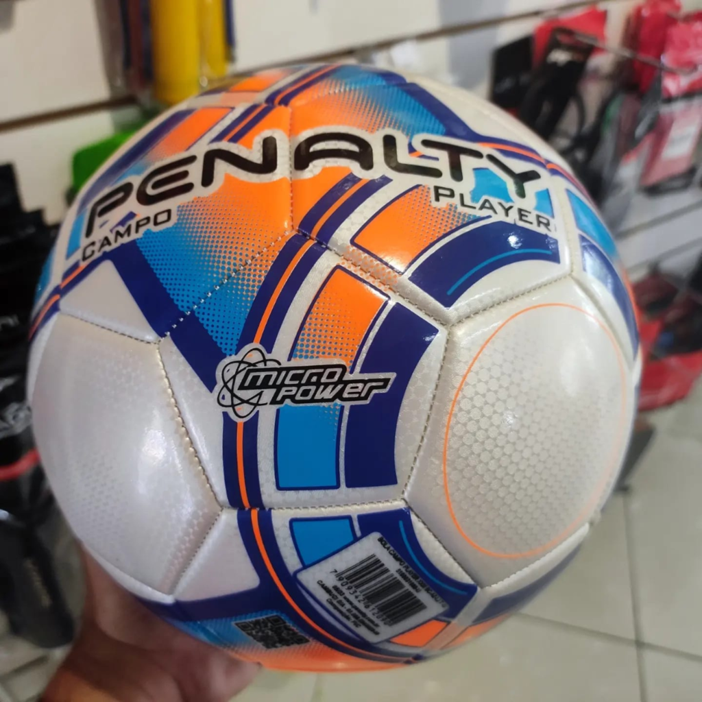 Bola de Futebol Campo Penalty Player XXI - Branco+Azul