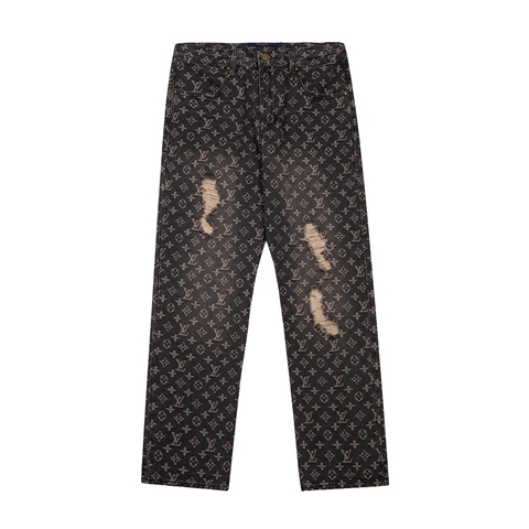 Louis Vuitton Monogram Shibori Printed Denim Pants