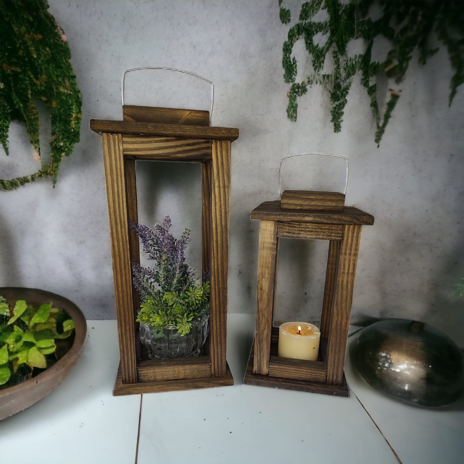 Exemplo decoração rustica