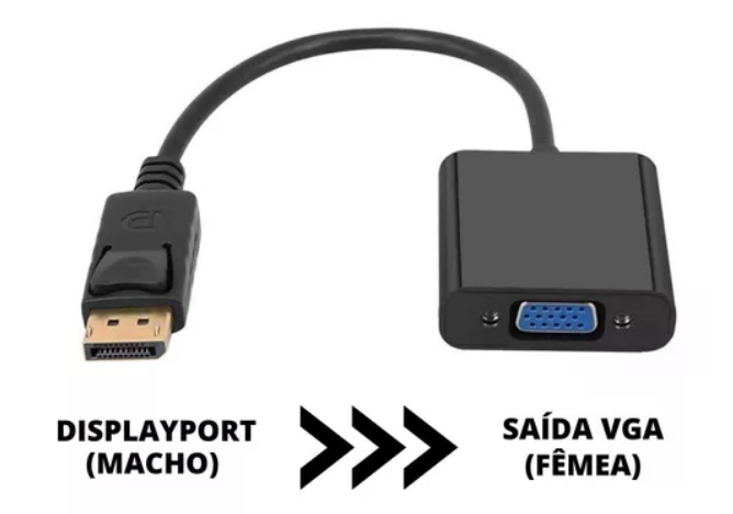 Adaptador Conversor DisplayPort A Vga